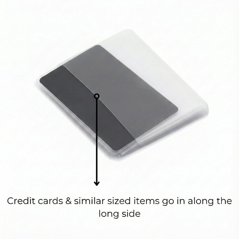 ag wallets Wallets Set of 2 Clear Premium Quality Wallet Insert from (Trifold 6 Page) - Image 2